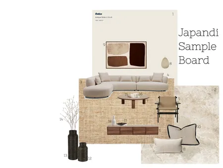 Japandi Sample Board Interior Design Mood Board by jayda.drummond on Style Sourcebook