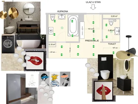 Kupaona, toalet,predsoblje Interior Design Mood Board by DariaF on Style Sourcebook