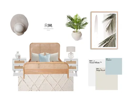 Coastal Bedroom Interior Design Mood Board by RMM Interiors on Style Sourcebook