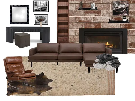 Modern Industrial Living room Interior Design Mood Board by oliviacaddy on Style Sourcebook
