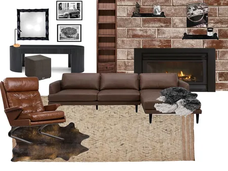 Modern Industrial Living room Interior Design Mood Board by oliviacaddy on Style Sourcebook