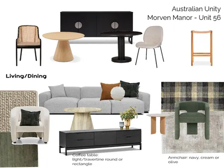 Morven Manor - Living/Dining Unit 56 Interior Design Mood Board by Flyingmouse inc on Style Sourcebook
