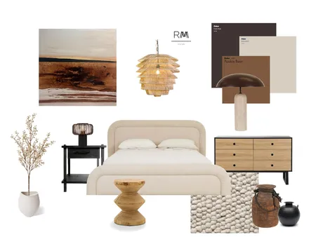 Japandi Bedroom Interior Design Mood Board by RMM Interiors on Style Sourcebook