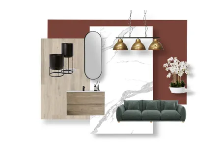 Red and marble palette Interior Design Mood Board by Elen Babayan on Style Sourcebook