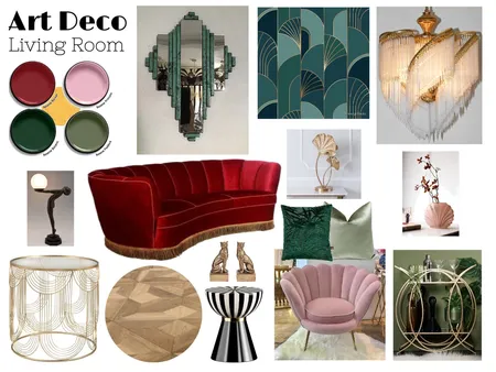 Art Deco Room Mood Board Interior Design Mood Board by TanyaS on Style Sourcebook