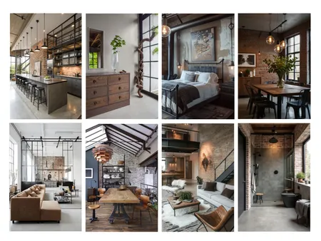 Industrial Interior Design Mood Board by Ajeless Designs on Style Sourcebook