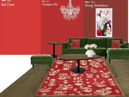 Complementary colors- Red/Green Interior Design Mood Board by Jackie.Bean0326 on Style Sourcebook