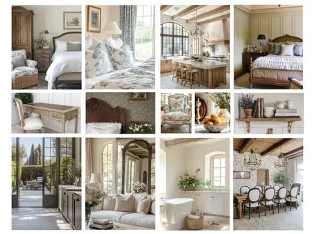 French Provincial Interior Design Mood Board by Ajeless Designs on Style Sourcebook