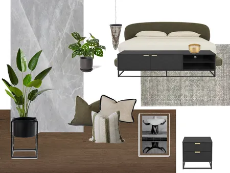 Modern Industrial bedroom Fabrics Interior Design Mood Board by hawkyzai@gmail.com on Style Sourcebook