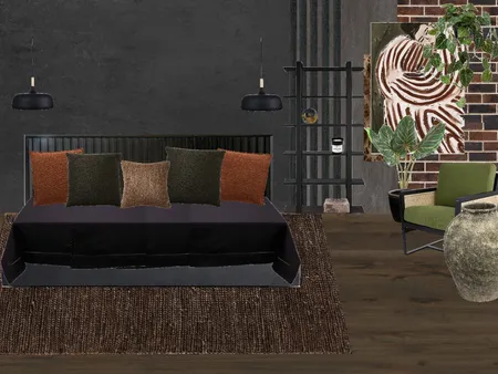 industrial bedroom moodboard Interior Design Mood Board by charlii on Style Sourcebook