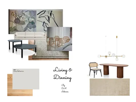 Living and Dinning Interior Design Mood Board by Cecilia M on Style Sourcebook