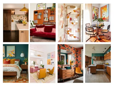 Retro/Vintage Interior Design Mood Board by Ajeless Designs on Style Sourcebook