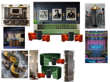 Karaoke Bar Interior Design Mood Board by Kossenza Homes on Style Sourcebook