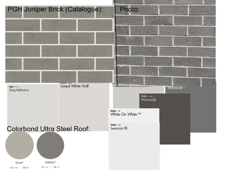 juniper brick with paint colours Interior Design Mood Board by clio.prees@education.nsw.gov.au on Style Sourcebook