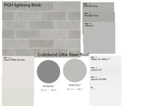 lightning brick with paint colours Interior Design Mood Board by clio.prees@education.nsw.gov.au on Style Sourcebook