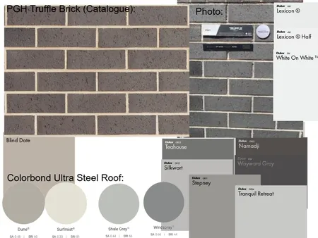 Truffle brick with paint colours Interior Design Mood Board by clio.prees@education.nsw.gov.au on Style Sourcebook
