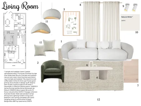 Living room Interior Design Mood Board by Hannahstinton on Style Sourcebook