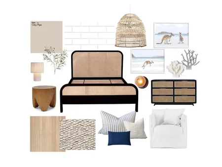 Coastal Industrial Bedroom Interior Design Mood Board by Luke Daniels on Style Sourcebook