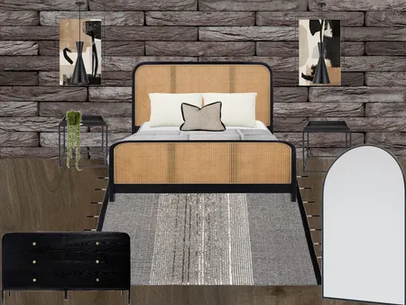 modern industrial bedroom Interior Design Mood Board by mia chaffey on Style Sourcebook