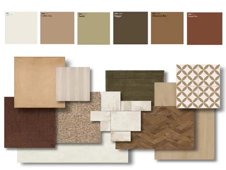 Material Board Interior Design Mood Board by ekinsugurses on Style Sourcebook