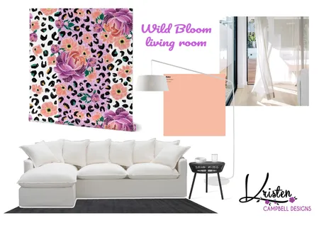 Wild Bloom- living room Interior Design Mood Board by Kcampbelldesigns on Style Sourcebook