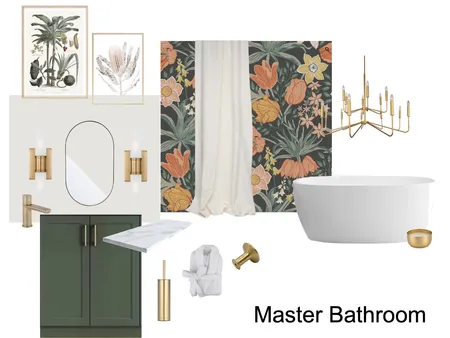 Master bathroom sample board Interior Design Mood Board by LyneRobi on Style Sourcebook