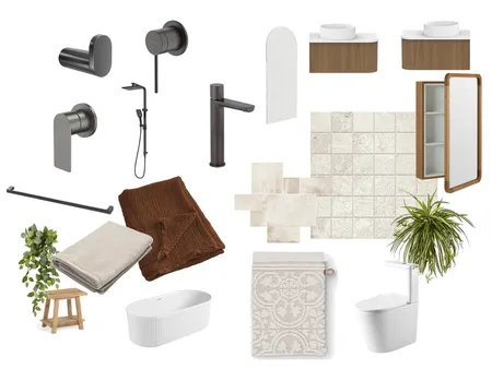 The Humpy Ensuite Interior Design Mood Board by gabriellepasslow@gmail.com on Style Sourcebook