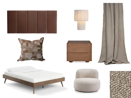 Warm bedroom Interior Design Mood Board by Muse Design Co Interior Design on Style Sourcebook