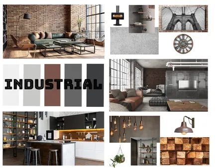 Industrial Mood Board Interior Design Mood Board by Lita Design on Style Sourcebook