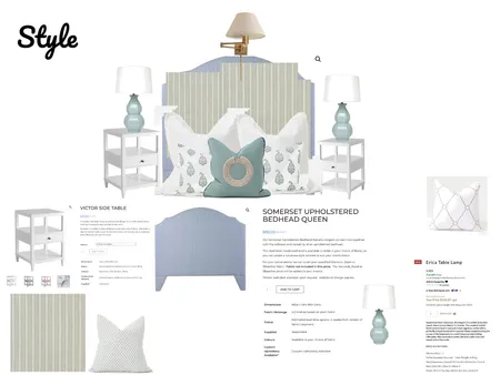 olivia bedroom Interior Design Mood Board by angelord on Style Sourcebook