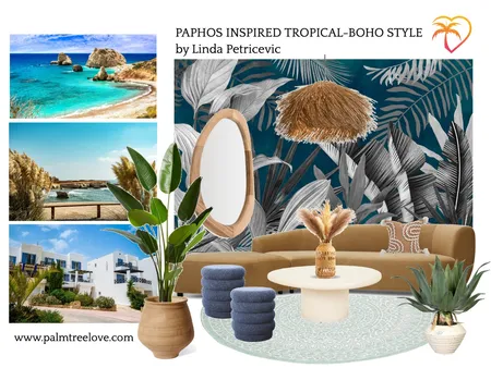 Tropical Boho Paphos Oasis Interior Design Mood Board by palmtreelove.interiordesign on Style Sourcebook