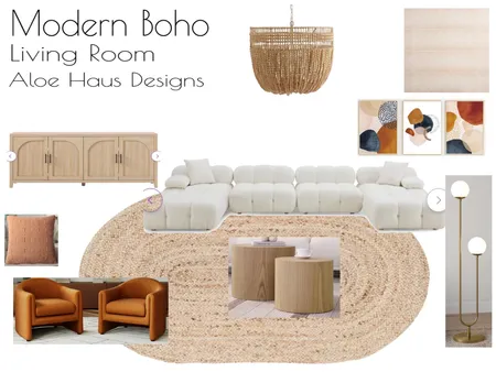 Modern Boho Interior Design Mood Board by aloehaus on Style Sourcebook