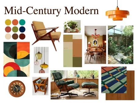 Mid-Century Modern Interior Design Mood Board by macaylagregory on Style Sourcebook