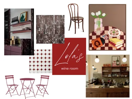 Lola's Wine Room Interior Design Mood Board by Jorja Clair Interiors on Style Sourcebook