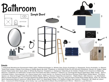 Assignment 9 - Bathroom Interior Design Mood Board by PriscillaS on Style Sourcebook
