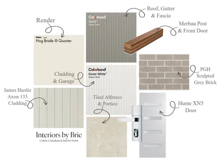 Beach Facade Interior Design Mood Board by Interiors by Brie on Style Sourcebook