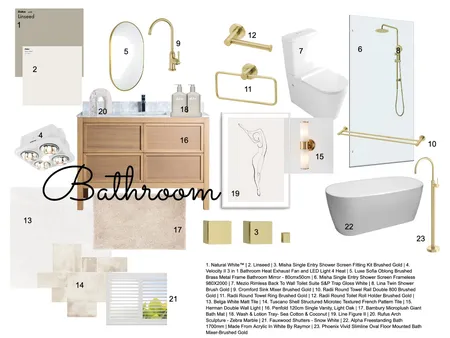 Bathroom Interior Design Mood Board by HannahLBullen on Style Sourcebook