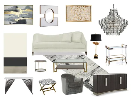 Mid-Century Mod Living Room C, by Jessica Slade, Norwood Furniture Interior Design Mood Board by Jessica on Style Sourcebook