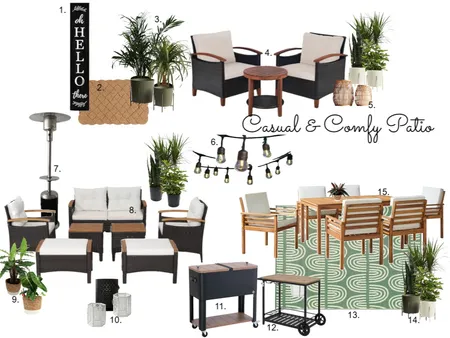 casual & cozy patio Interior Design Mood Board by Linsey on Style Sourcebook
