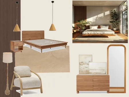 mid century modern bedroom Interior Design Mood Board by Stefanidou Dimitra on Style Sourcebook