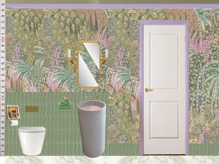 Powder Room Scale Design Green Mixer Taps Interior Design Mood Board by dl2407 on Style Sourcebook