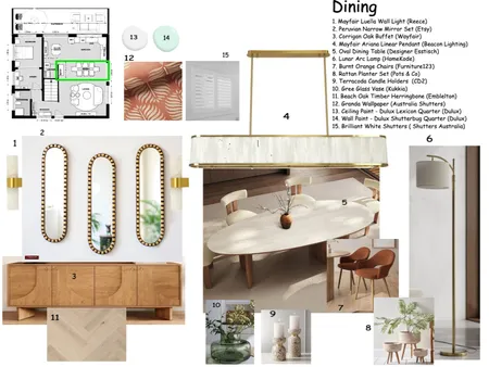 Dining room Interior Design Mood Board by saloni.devwork@gmail.com on Style Sourcebook