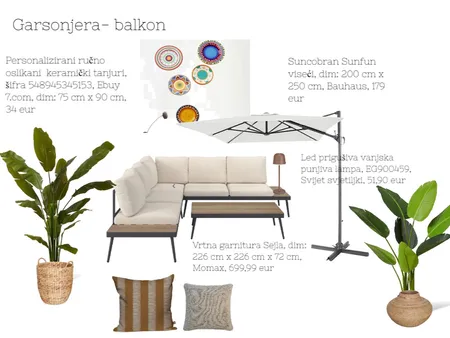 Garsonjera - balkon Interior Design Mood Board by acikovic on Style Sourcebook