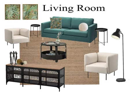 Lower Level Living Room Option 2 Interior Design Mood Board by Kylie W on Style Sourcebook