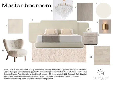 bedroom Interior Design Mood Board by mennahesham71@gmail.com on Style Sourcebook
