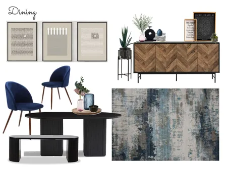 Deep Plum and Navy Blue Dining Accents Interior Design Mood Board by Adaiah Molina on Style Sourcebook