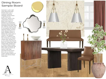 Dining Room Sample Board V2 Interior Design Mood Board by alyssaannedesign on Style Sourcebook
