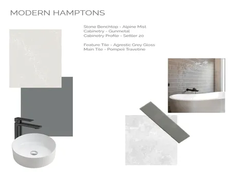 Modern Hamptons Bathroom Interior Design Mood Board by NostraPG on Style Sourcebook