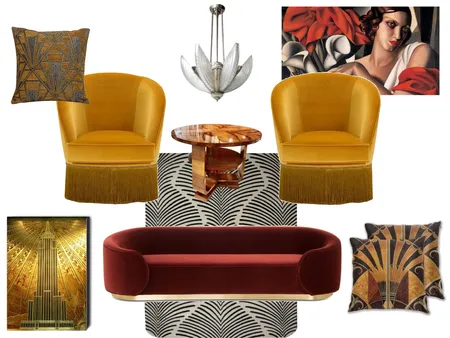 art deco Interior Design Mood Board by ntocikova@gmail.com on Style Sourcebook