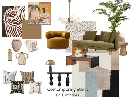 contemporary ethnic Interior Design Mood Board by EniBHome on Style Sourcebook